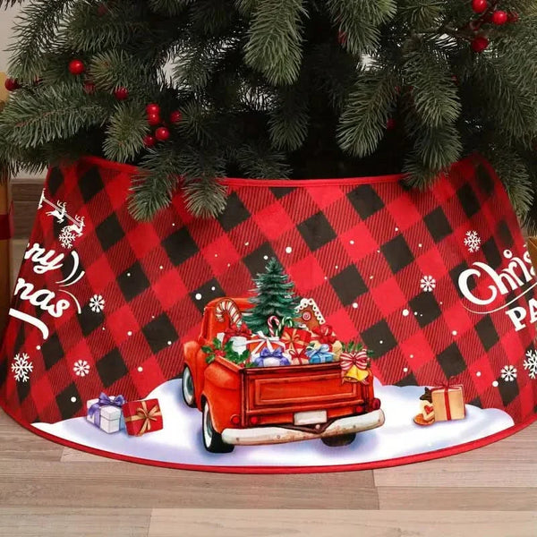 Patterned Christmas Tree Skirt – 60×40×20 cm