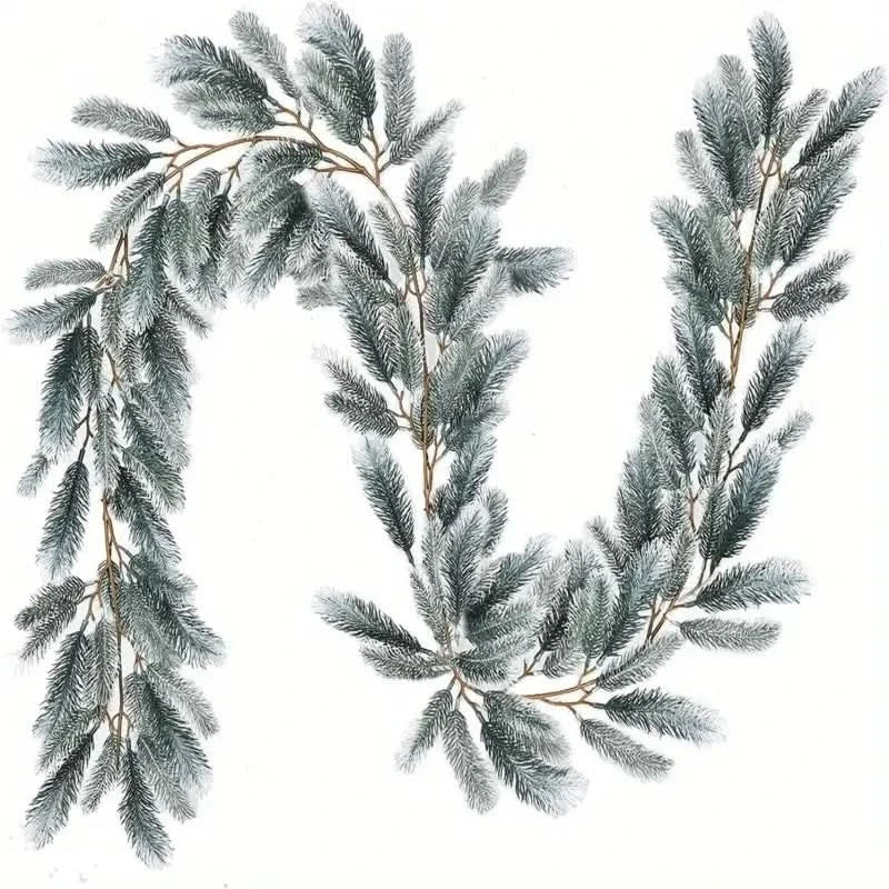 Realistic Christmas Garland with LED Lights