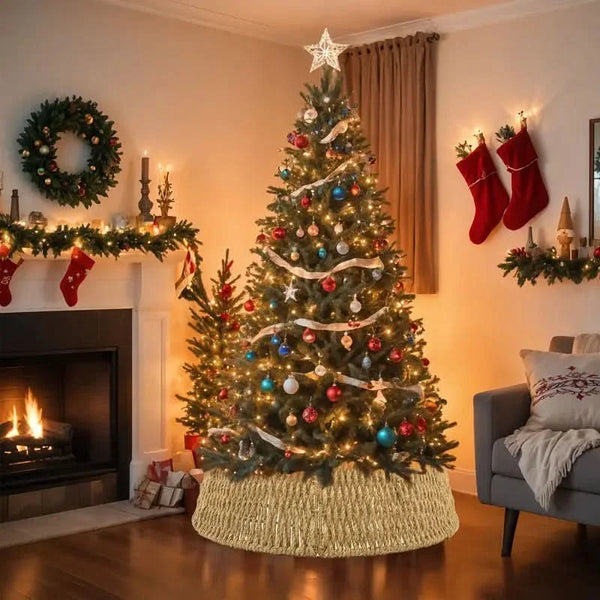 Rustic Base Christmas Tree Skirt – 70×50×25 cm