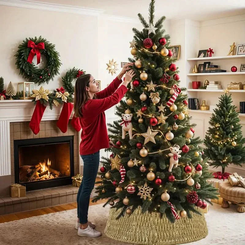 Rustic Base Christmas Tree Skirt – 70×50×25 cm
