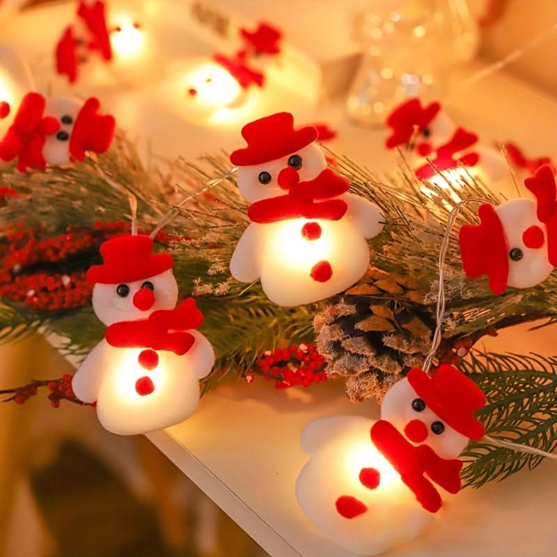 10 LED Snowman String Lights ☃️✨