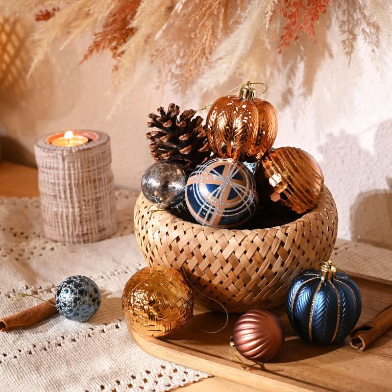 Christmas Ball Ornament Kit - 21 Pieces for Holiday Decoration