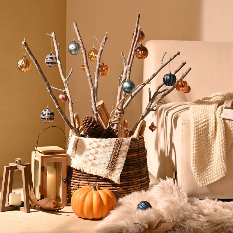 Christmas Ball Ornament Kit - 21 Pieces for Holiday Decoration