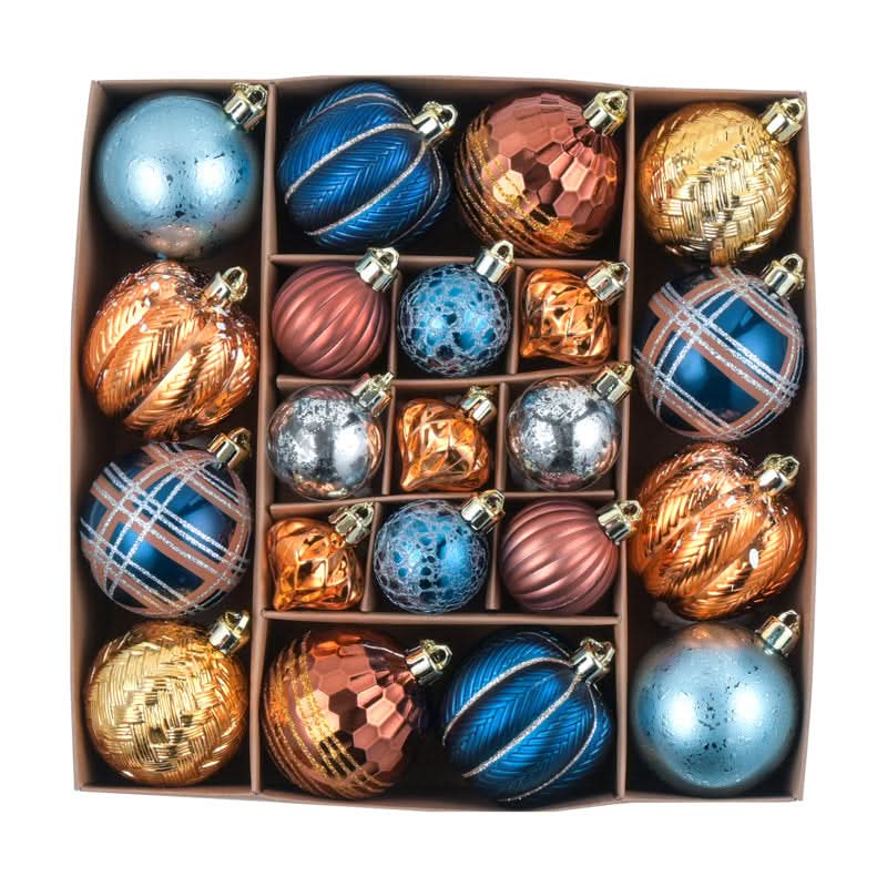Christmas Ball Ornament Kit - 21 Pieces for Holiday Decoration