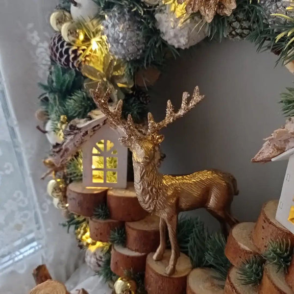 Luxury Christmas Wreath with LED – 55 cm