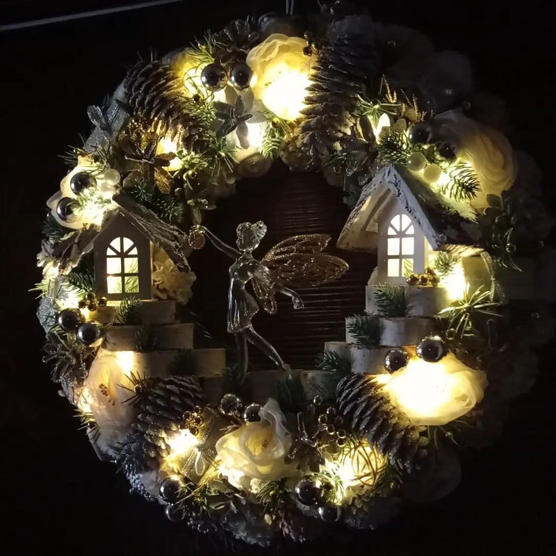 Luxury Christmas Wreath with LED – 55 cm
