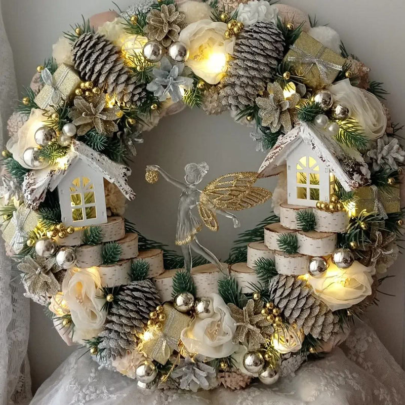 Luxury Christmas Wreath with LED – 55 cm