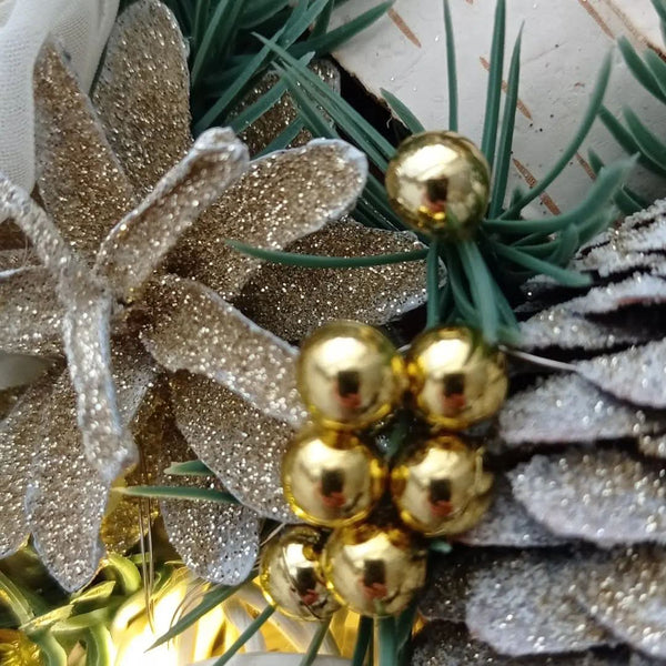 Luxury Christmas Wreath with LED – 55 cm