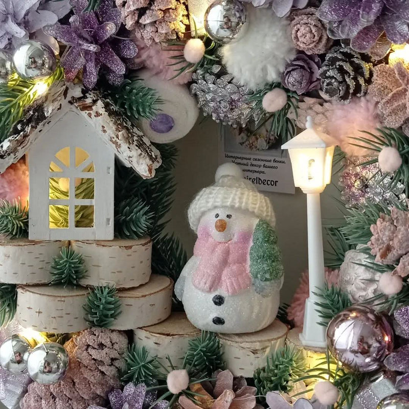 Luxury Christmas Wreath with LED – 55 cm