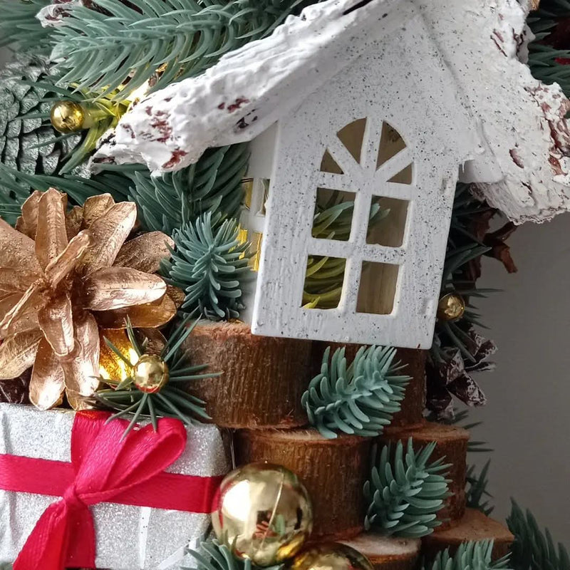 Luxury Christmas Wreath with LED – 55 cm