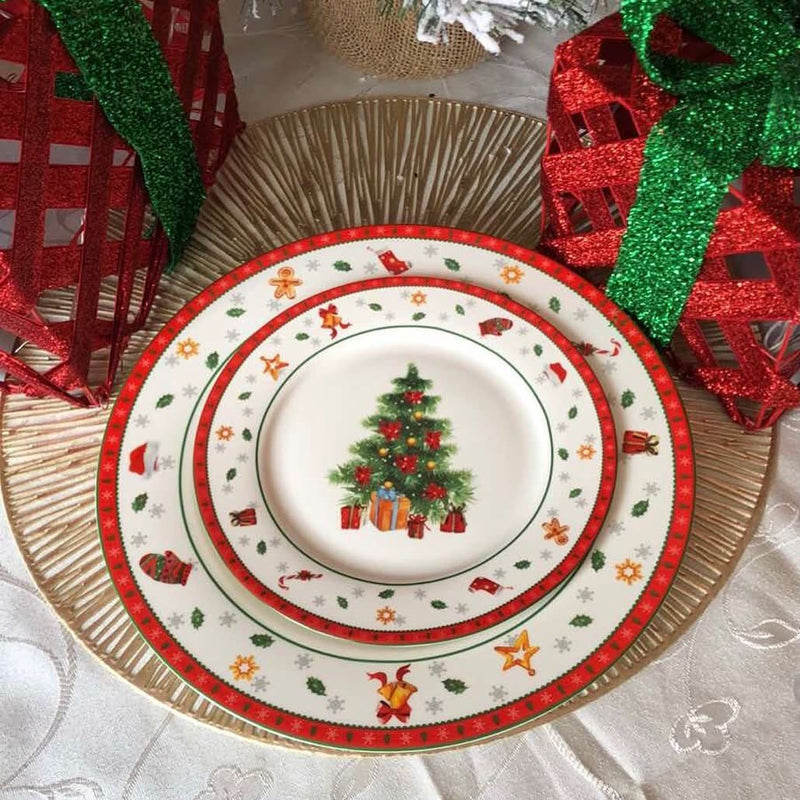 Premium Christmas Dinnerware Set – 27 Pieces