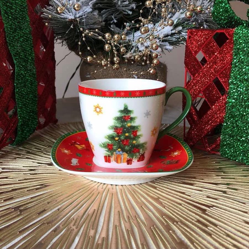 Premium Christmas Dinnerware Set – 27 Pieces