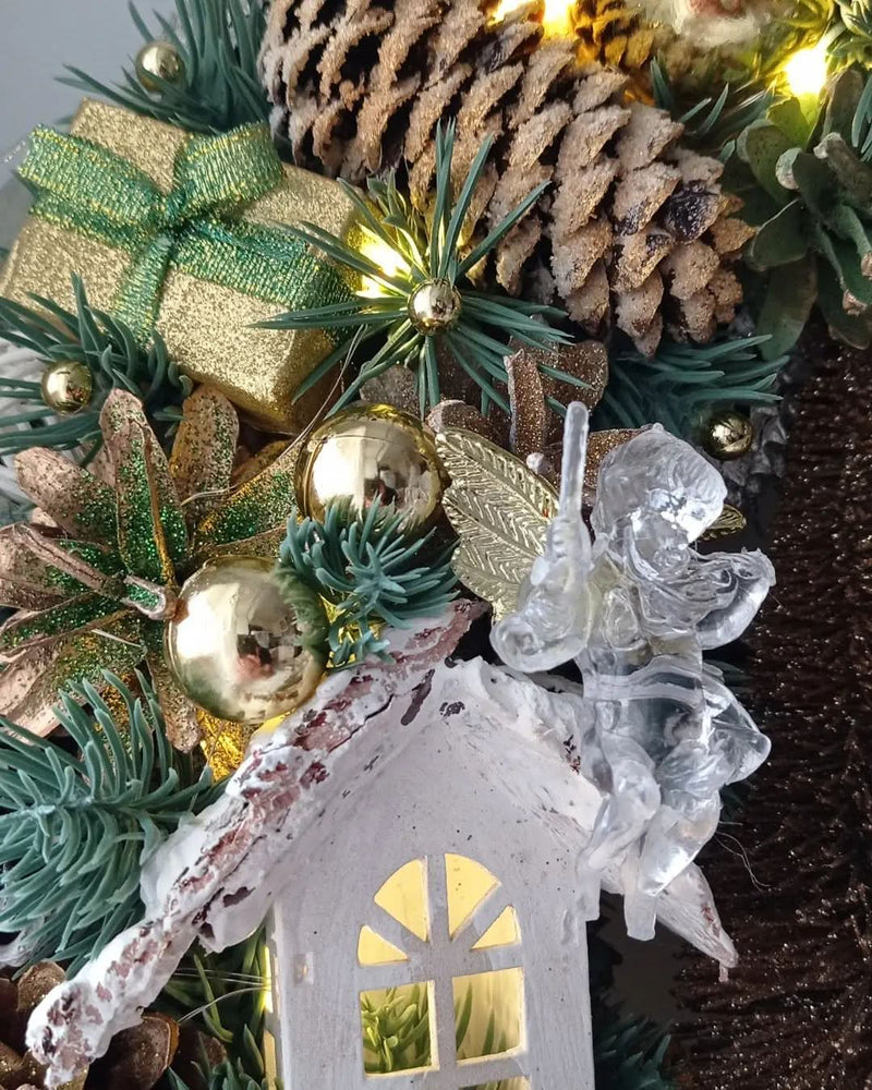 Luxury Christmas Wreath with LED – 55 cm