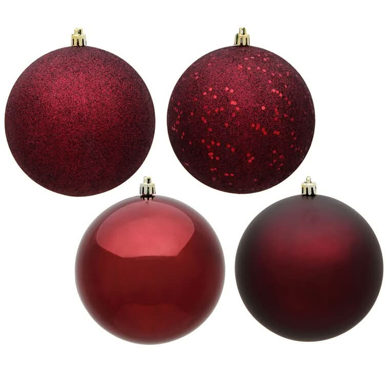 Christmas Ball Ornament Kit - 50 Pieces for Holiday Decoration
