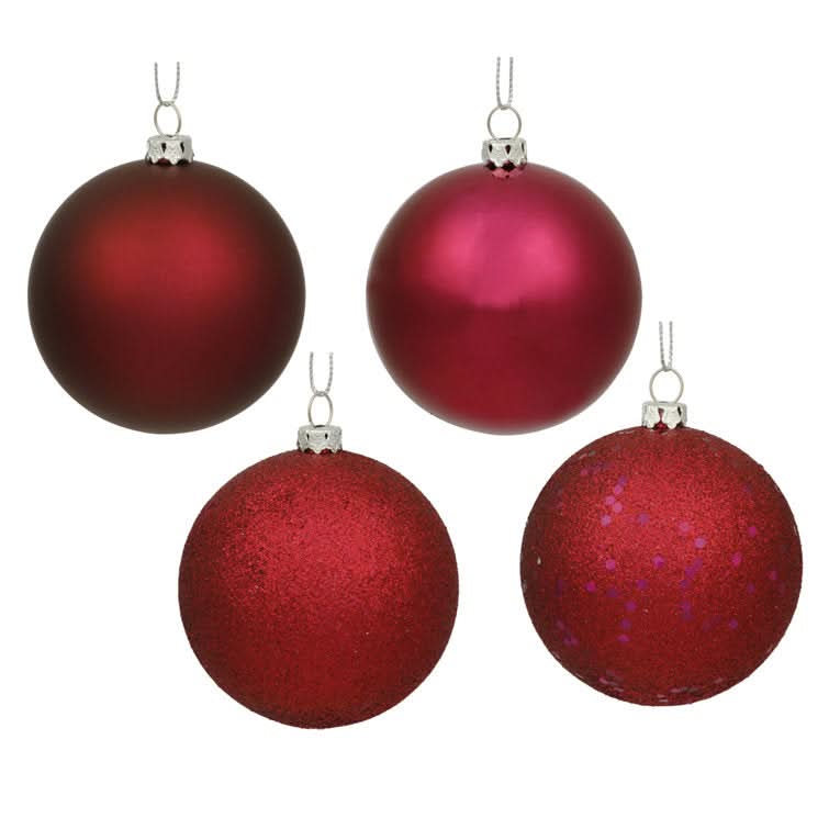 Christmas Ball Ornament Kit - 50 Pieces for Holiday Decoration