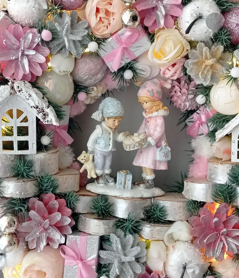 Luxury Christmas Wreath with LED – 55 cm