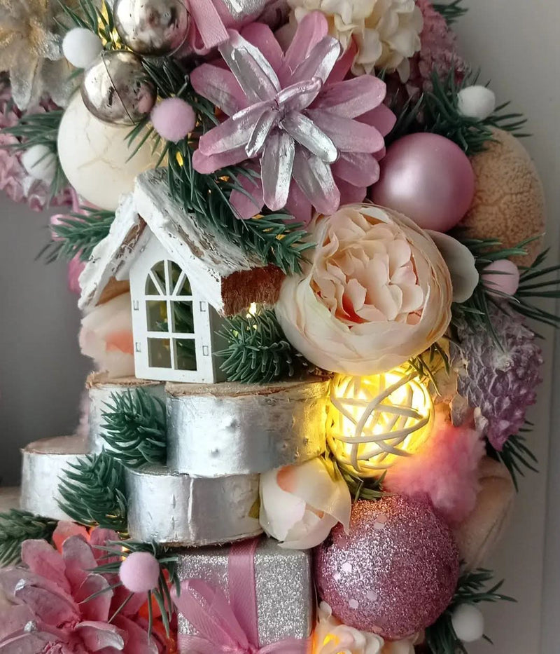 Luxury Christmas Wreath with LED – 55 cm