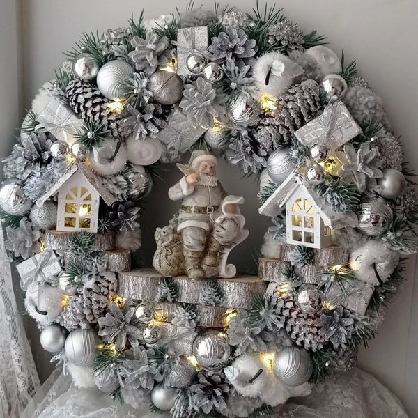 Luxury Christmas Wreath with LED – 55 cm