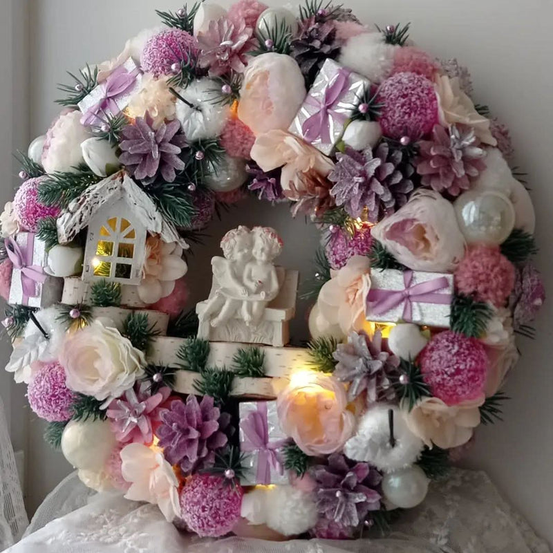 Luxury Christmas Wreath with LED – 55 cm