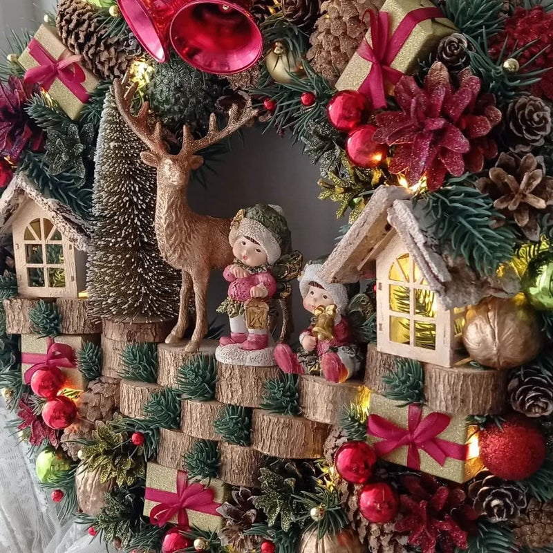 Luxury Christmas Wreath with LED – 55 cm