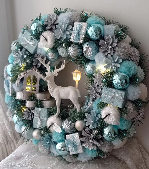 Luxury Christmas Wreath with LED – 55 cm