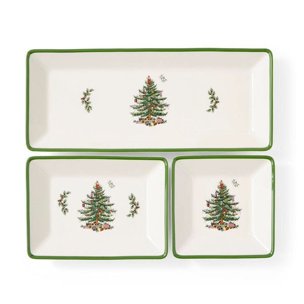 Christmas Themed Tray Set – 3 Pieces