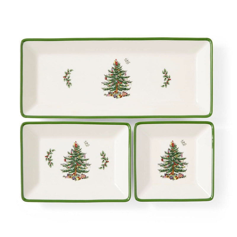 Christmas Themed Tray Set – 3 Pieces