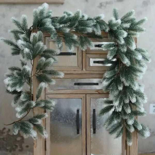 Realistic Christmas Garland with LED Lights