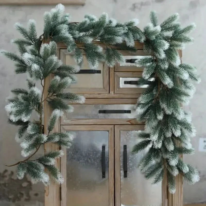 Realistic Christmas Garland with LED Lights