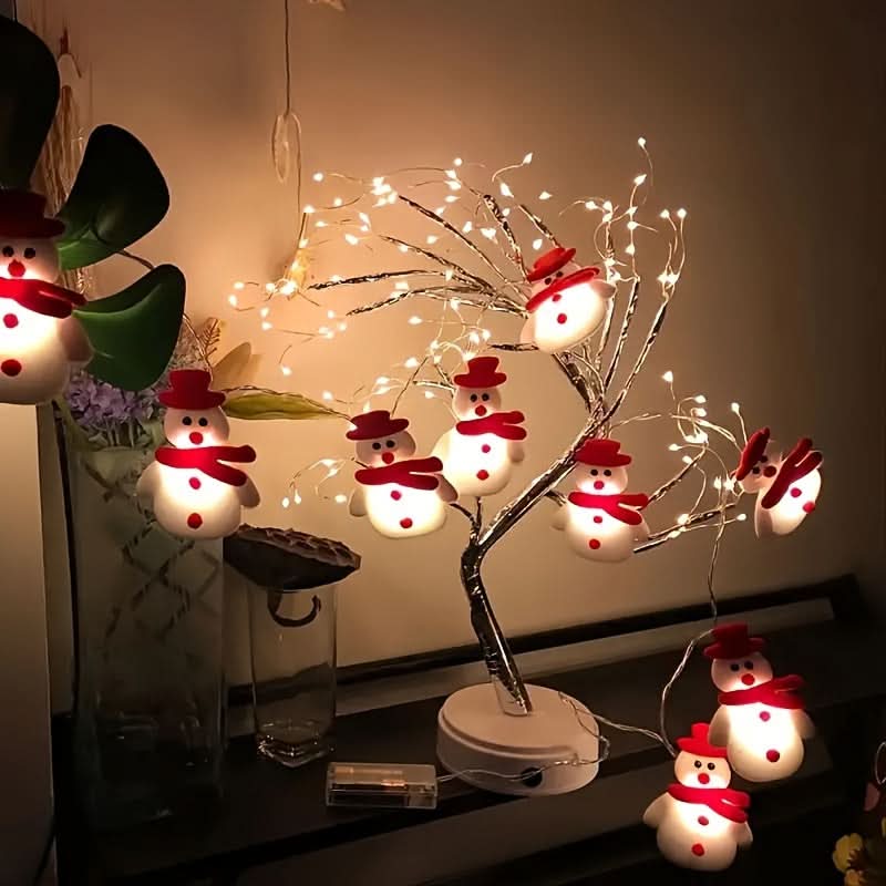 10 LED Snowman String Lights ☃️✨