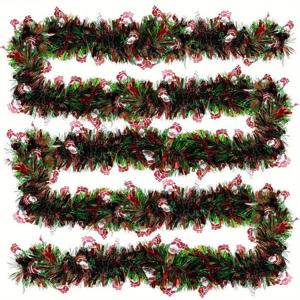 Artificial Christmas Garland with Decorations