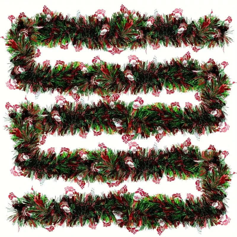 Artificial Christmas Garland with Decorations