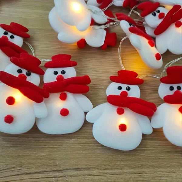 10 LED Snowman String Lights ☃️✨