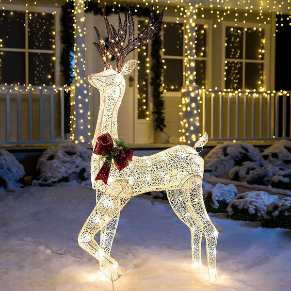 Illuminated Reindeer with LED – 1.52m Height