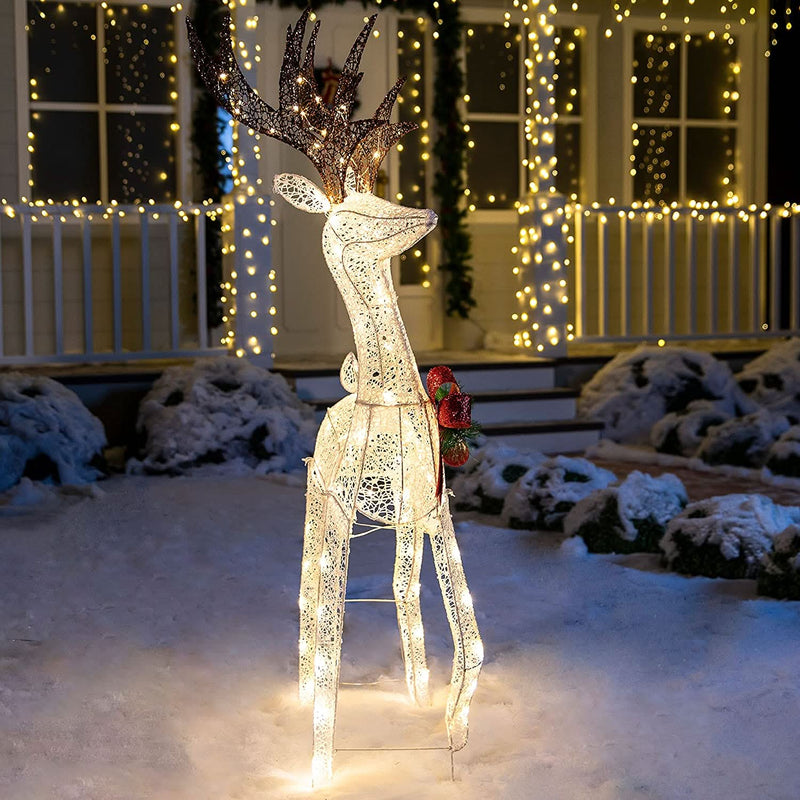 Illuminated Reindeer with LED – 1.52m Height
