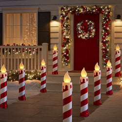 Set of Shimmering Candy Cane LED Stick Lights – 91 cm