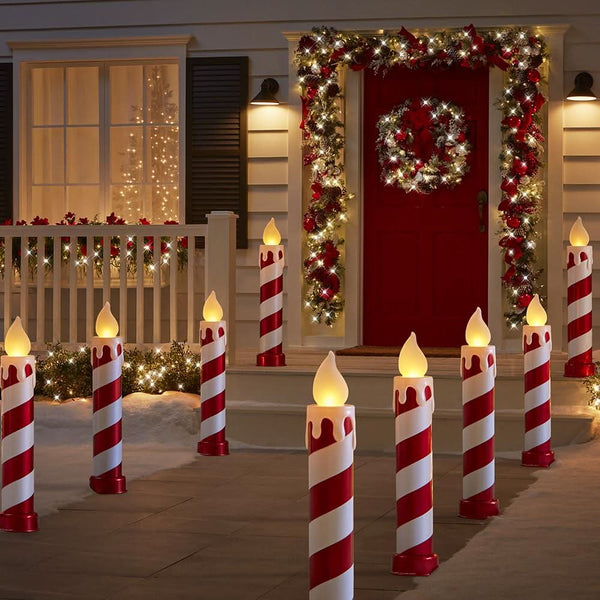Set of Shimmering Candy Cane LED Stick Lights – 91 cm