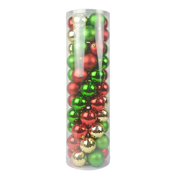 55-Piece Christmas Balls Decoration Kit