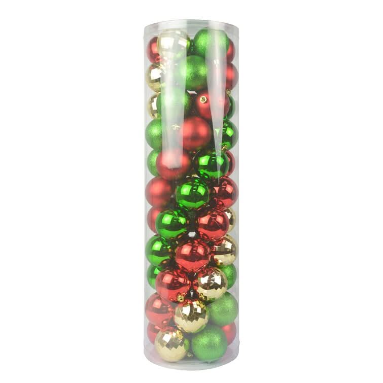 55-Piece Christmas Balls Decoration Kit