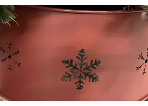 Decorative Christmas Tree Skirt – Christmas Tree Design with Iron Base, 70×60×25 cm