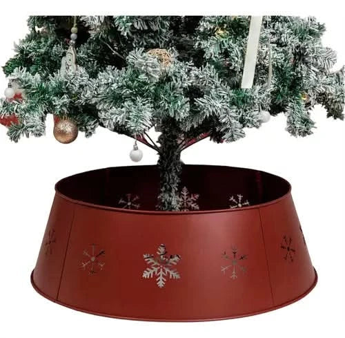 Decorative Christmas Tree Skirt – Christmas Tree Design with Iron Base, 70×60×25 cm
