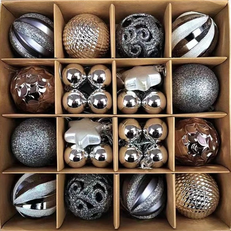 Christmas Ball Ornament Kit - 42 Pieces for Holiday Decoration
