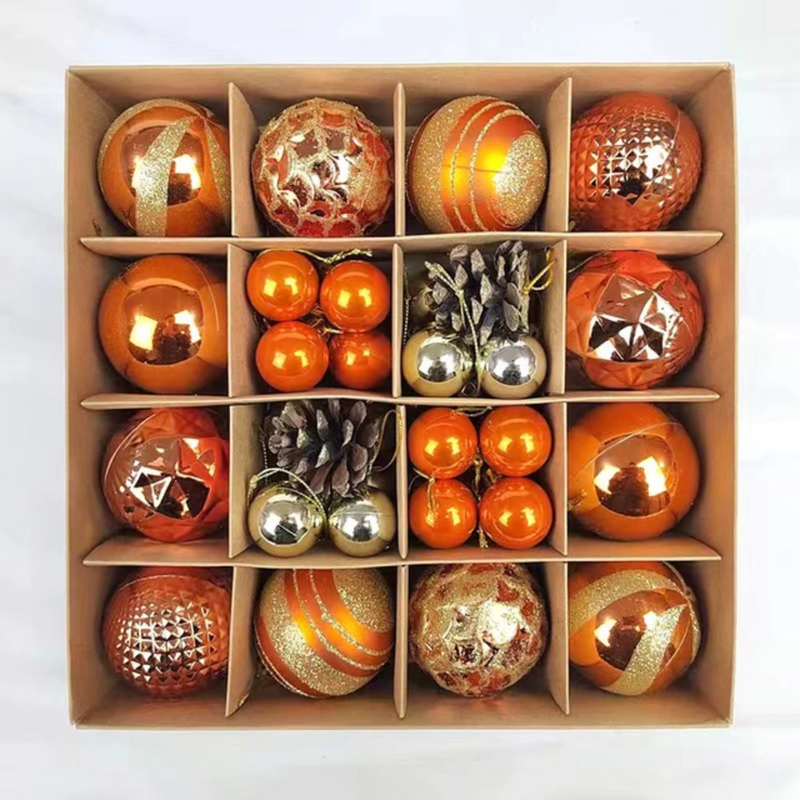 Christmas Ball Ornament Kit - 42 Pieces for Holiday Decoration