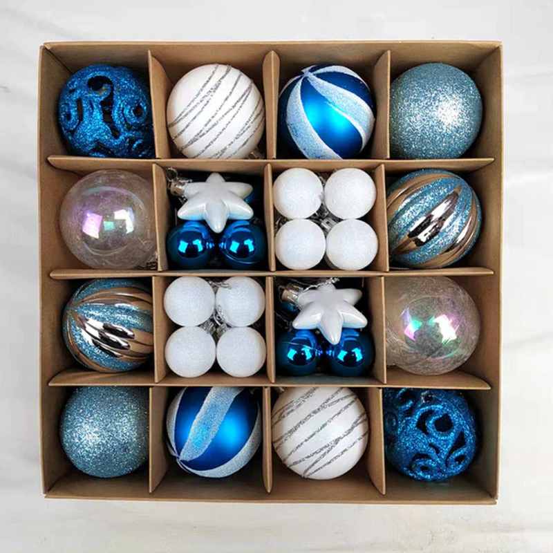 Christmas Ball Ornament Kit - 42 Pieces for Holiday Decoration