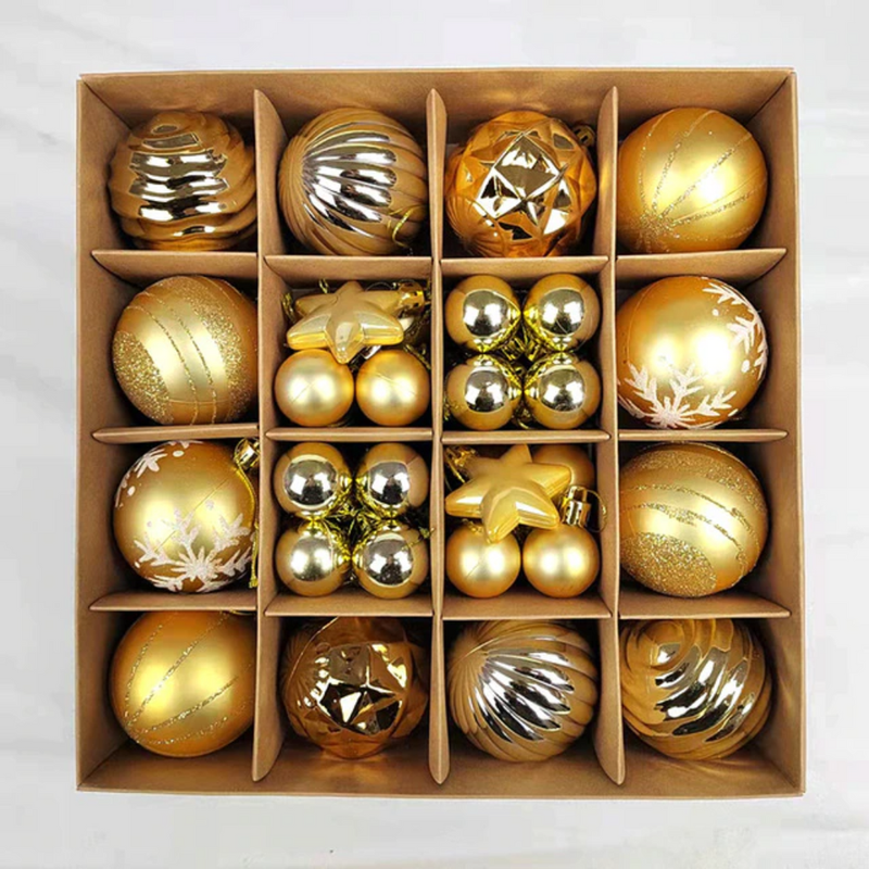 Christmas Ball Ornament Kit - 42 Pieces for Holiday Decoration