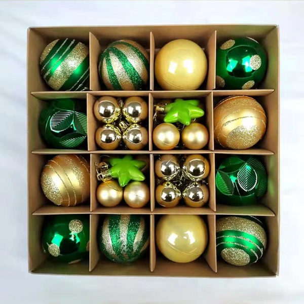 Christmas Ball Ornament Kit - 42 Pieces for Holiday Decoration