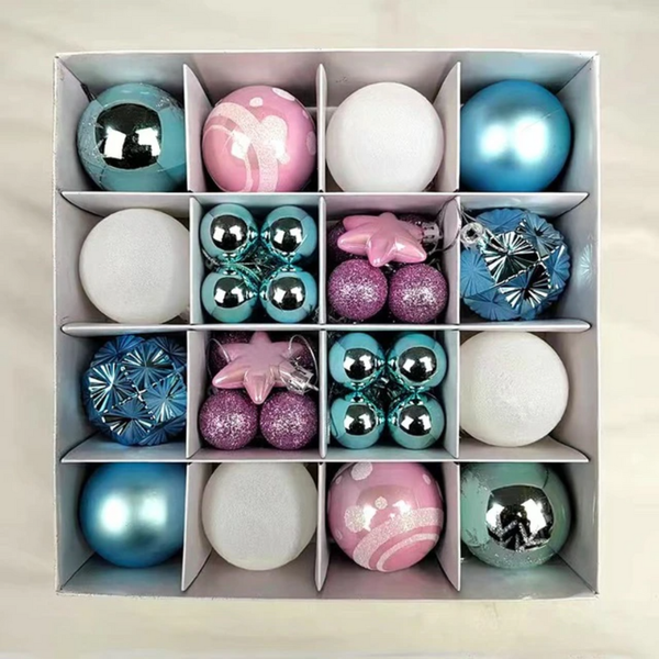 Christmas Ball Ornament Kit - 42 Pieces for Holiday Decoration