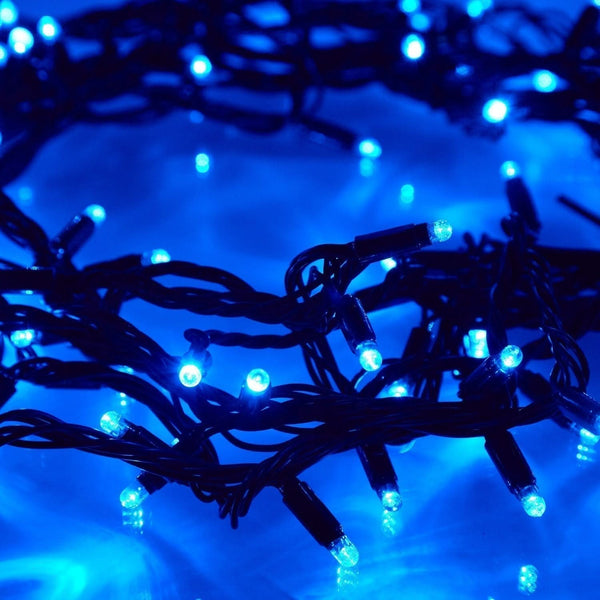 100 Blue LED Christmas Lights 🎄✨
