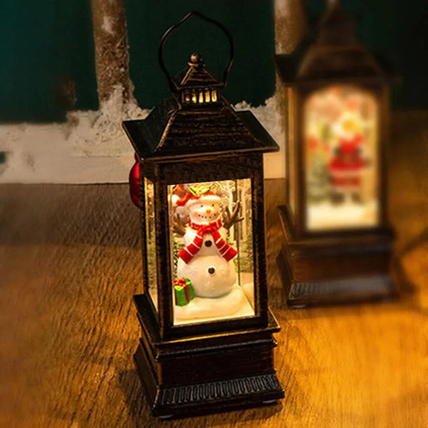 Christmas Decorative Night Light with Santa Claus and Snowman 🎄✨