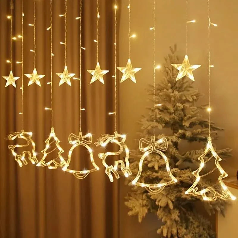 Christmas LED Curtain Lights – Charm and Magic in Your Home ✨🎄